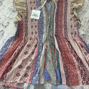 Bohemian Multicolor Sleeveless Dress